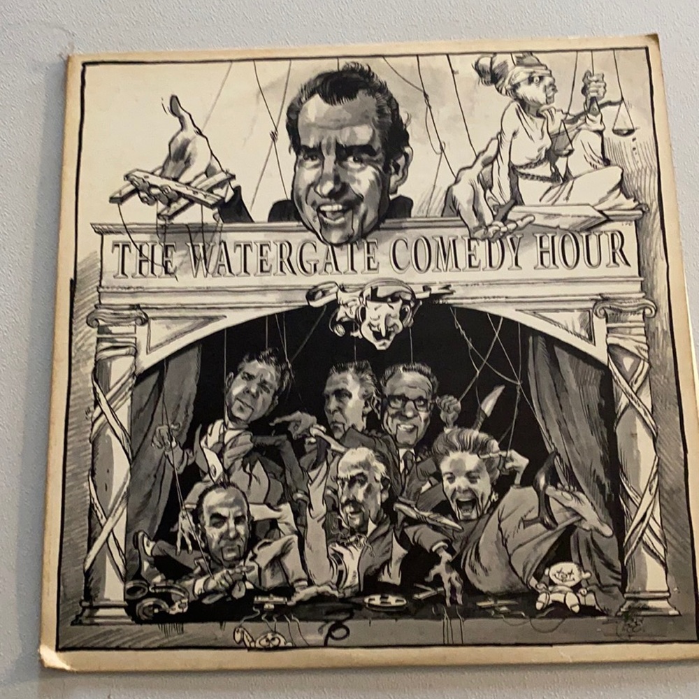 Vintage 1973 the Watergate comedy hour vintage vinyl record LP Nixon Whitehouse